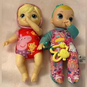 Baby Alive Dolls - Goodnight Peppa Pig & Soft’nCute 11” Soft Body ThumbSuckers